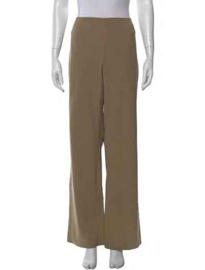 Pre-owned Ralph Lauren Wool Wide Leg Pants In Neutral