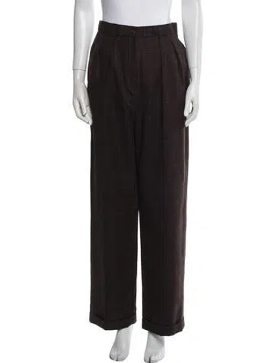 Pre-owned Ralph Lauren Wool Wide Leg Pants W/ Tags In Black