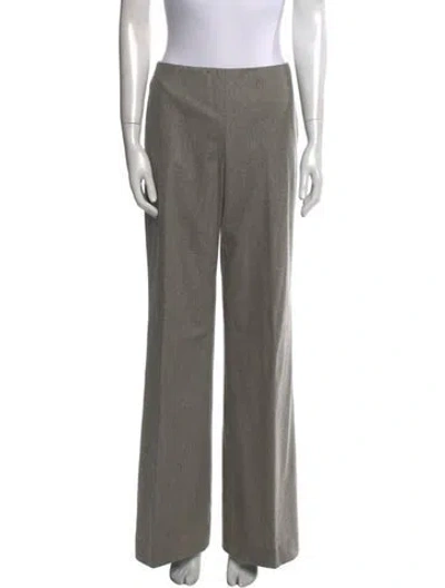Pre-owned Ralph Lauren Wool Wide Leg Pants W/ Tags In Grey