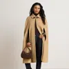 Ralph Lauren Wool-blend Cape In Camel In Camel