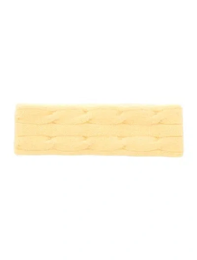 Pre-owned Ralph Lauren Woven Headband In Yellow