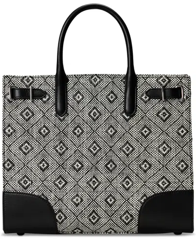 Ralph Lauren Woven Straw Medium Devyn Tote Bag