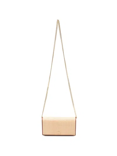 Ralph Lauren Gewebte Clutch Mit Kettenriemen In Neutral