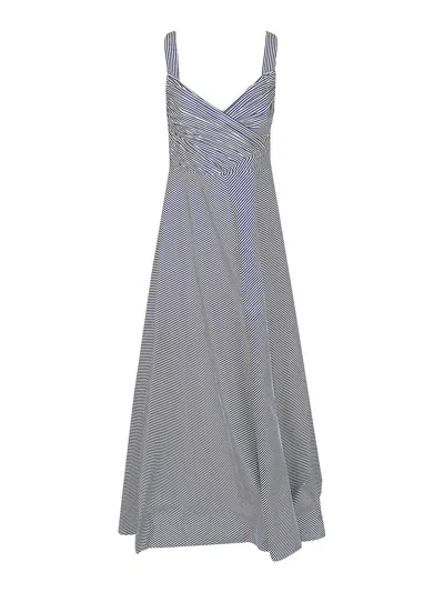 Ralph Lauren Woven-gown-dresses In Gray