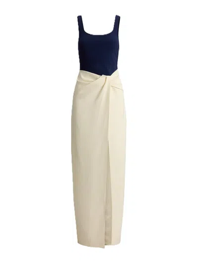 Ralph Lauren Woven-slim-dresses-double Crepe In Animal Print