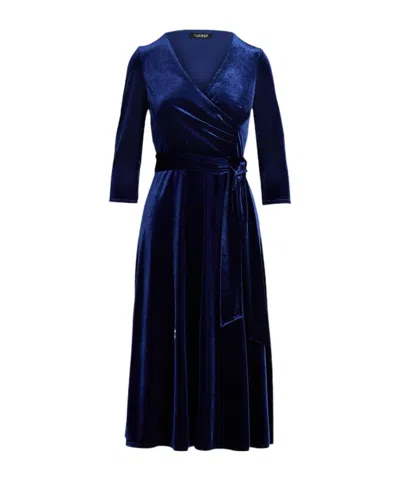 Polo Ralph Lauren Wrap Mid-length Dress In Black
