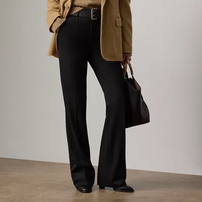 Ralph Lauren Wrigley Grain De Poudre Pant In Black