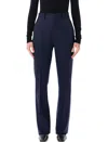 Ralph Lauren Wrigley Grain De Poudre Trousers In Blue