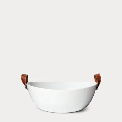 Ralph Lauren Wyatt Porcelain Salad Bowl In Saddle Multi In White