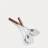 Polo Ralph Lauren Wyatt Salad Server Set In Black