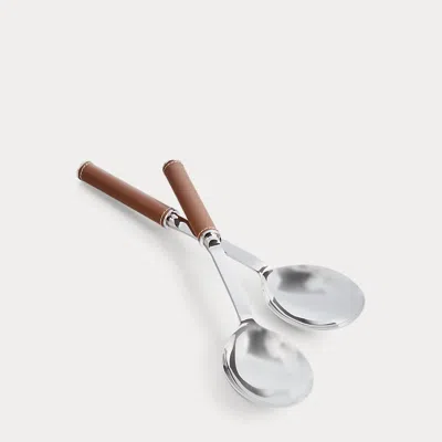 Polo Ralph Lauren Wyatt Salad Server Set In Black