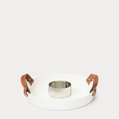 Ralph Lauren Wyatt Serving Tray With Bowl In Saddle Multi In White