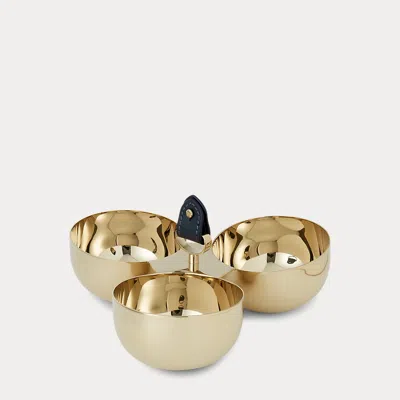 Polo Ralph Lauren Wyatt Triple Nut Bowl In Navy / Gold