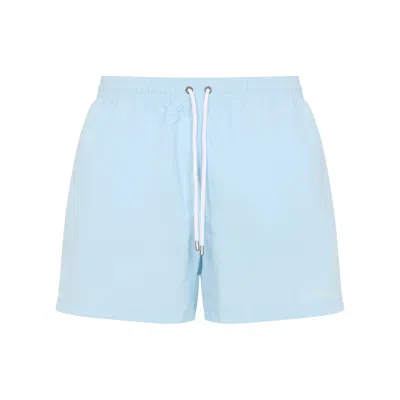 Ralph Lauren X Purple Label Classic Elastic Waist Swim Shorts In Blue