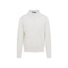 Ralph Lauren Silk-cotton Blend Sweater With Polo Collar