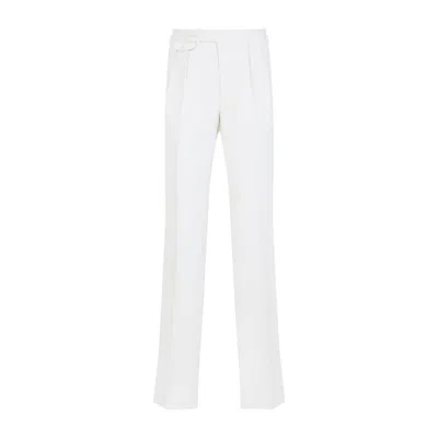 Ralph Lauren Silk Tailored Pants In White