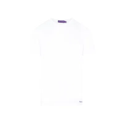 RALPH LAUREN RALPH LAUREN X PURPLE LABEL WHITE CREW NECK T-SHIRT