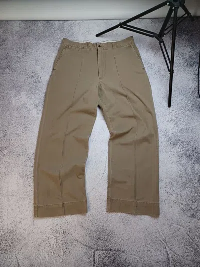 Pre-owned Ralph Lauren X Vintage Polo Ralph Laurent Chino Casul Pants Baggy Fit In Beige