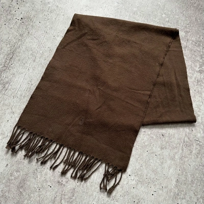 Pre-owned Ralph Lauren X Vintage Polo Ralph Laurent Vintage Brown Scarf