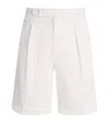 Ralph Lauren X Wimbledon Stretch-cotton Pleated Shorts In White
