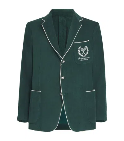 Ralph Lauren X Wimbledon Cotton Terry Blazer In Green
