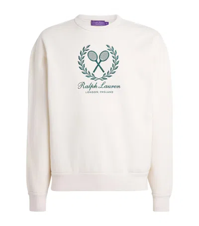 Ralph Lauren X Wimbledon Crest Sweatshirt In White