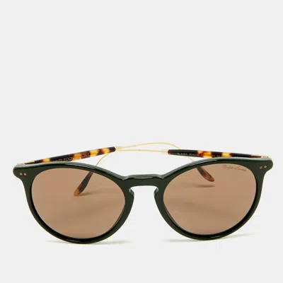 Pre-owned Ralph Lauren X Wimbledon Green/brown Rl 8181p Round Sunglasses