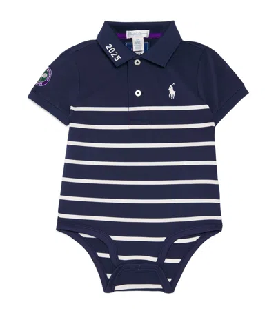 Ralph Lauren Kids' X Wimbledon Stripe Playsuit