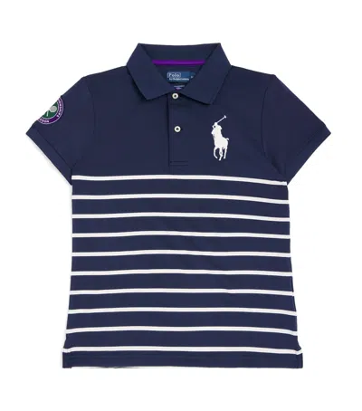Ralph Lauren Kids' X Wimbledon Striped Polo Shirt