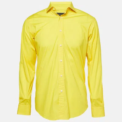 Pre-owned Polo Ralph Lauren Yellow Cotton Long Sleeve Shirts M
