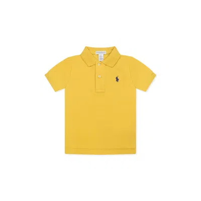 Ralph Lauren Yellow Polo Shirt For Baby Boy With Horse