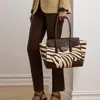 Ralph Lauren Zebra-print Canvas Large Tanner Satchel