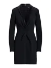 Ralph Lauren Zeenai Short Long Sleeve Cocktail Dress In Black