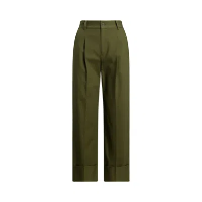 Ralph Lauren Zeeya Ankle Flat Front In Green