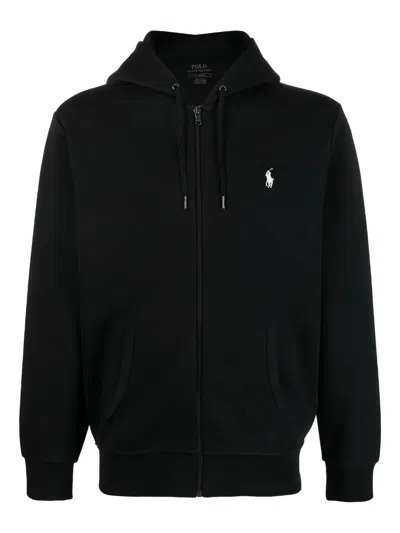 Ralph Lauren Pony Hoodie In Black