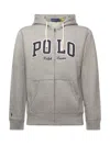 Ralph Lauren Zip-up Sweatshirt With Logo In Gray