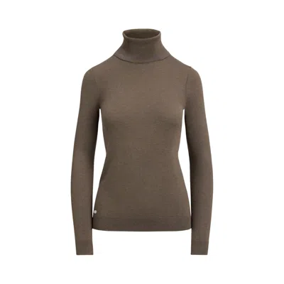 Ralph Lauren Zoe Long Sleeve Pullover In Brown