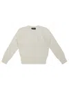 Ralph Lauren T Girl Cardigan Trecce In White