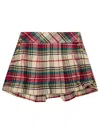 Ralph Lauren T Girl Gonna Pieghe Twill Check In Red