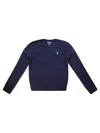 Ralph Lauren T Girl Maglia Trecce Gc In Blue