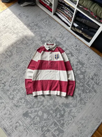 Pre-owned Ralph Lauren T Rugby Shirt Polo Big Logo 10 Striped