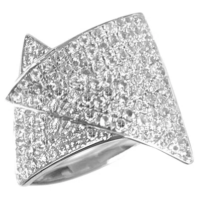 Pre-owned Ralph Masri 1919 Triangular Diamond Ring In Multi