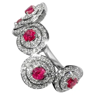 Pre-owned Ralph Masri Andromeda Diamond Ruby Ring In Multi