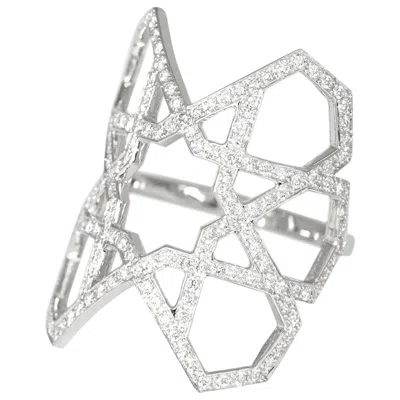 Pre-owned Ralph Masri Arabesque Deco Diamond Ring In Multi