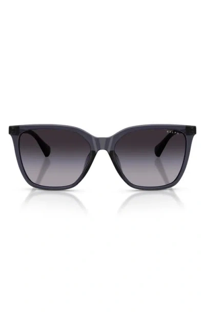 Ralph Ra5328u 56mm Gradient Square Sunglasses In Gray