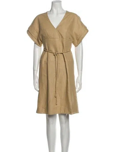 Pre-owned Ralph Rucci Haute Couture Trapunto Knee-length Dress In Neutral