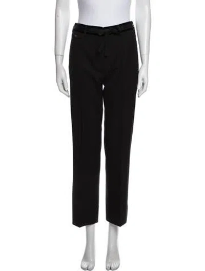 Pre-owned Ralph Rucci Straight Leg Pants In Black