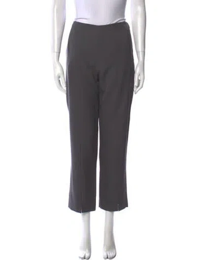 Pre-owned Ralph Rucci Straight Leg Pants In Gray