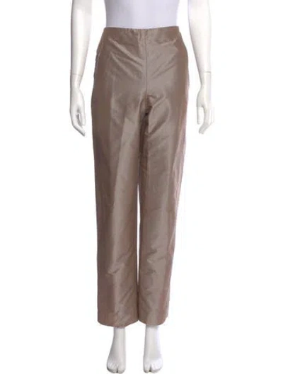 Pre-owned Ralph Rucci Straight Leg Pants In Neutral
