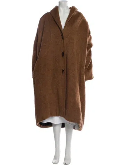 Pre-owned Ralph Rucci Vintage 1980's Coat In Brown